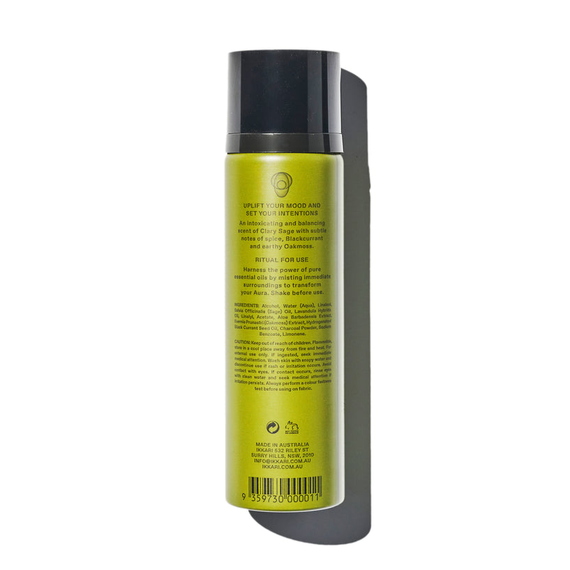 Aura Balancing Mist 100ml Clary Sage, Oakmoss, Cassis