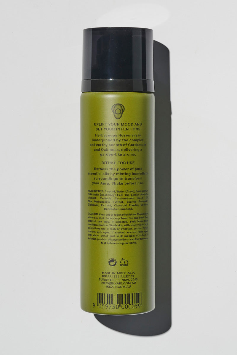 Aura Balancing Mist 100ml Moroccan Rosemary, Cardamom, Oakmoss