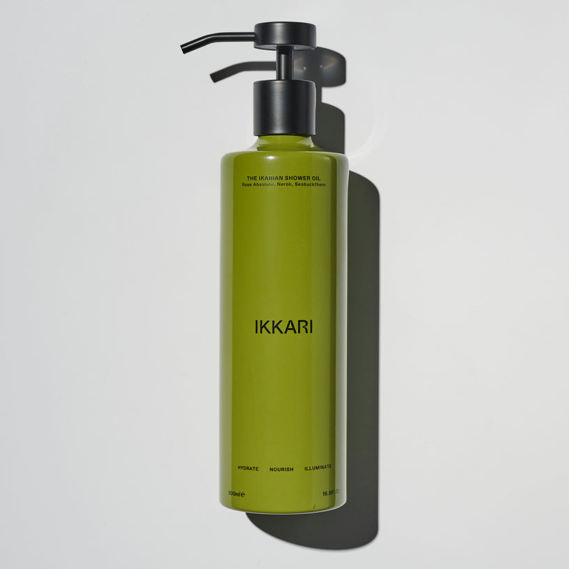 The Ikarian Shower Oil 500ml Rose Absolute, Neroli, Seabuckthorn